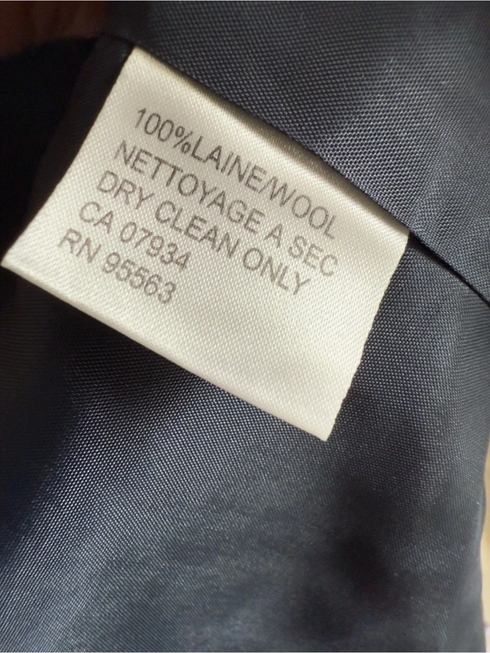 108. Simon Chang Wool Two-Tone Blue Zip Jacket - Picture 3 of 7